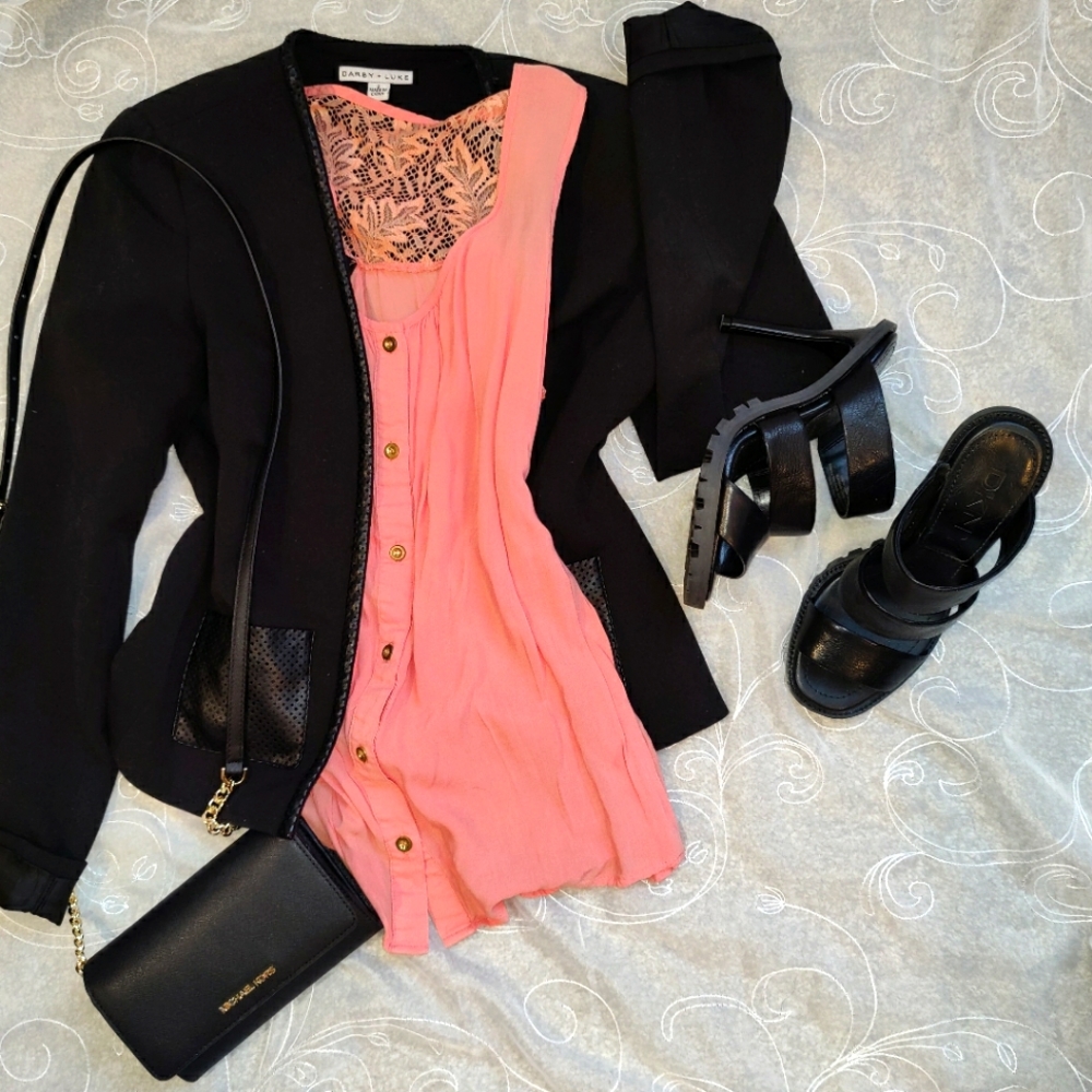 *SOLD*Salmon pink cami blouse